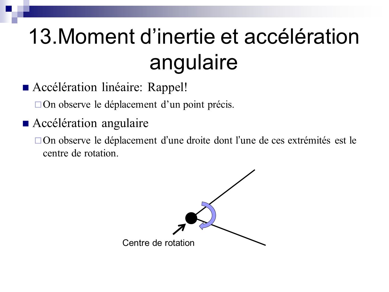 deplacement angulaire